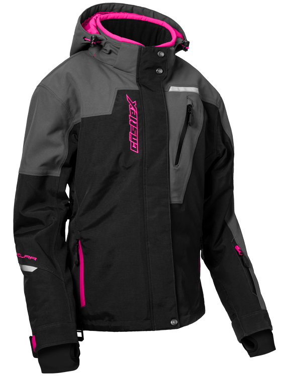 Castle X Women's Polar G2 Jacket - Black/Charcoal/Pink Glo
