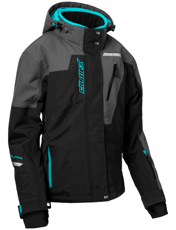 Castle X Women's Polar G2 Jacket - Black/Charcoal/Turquoise