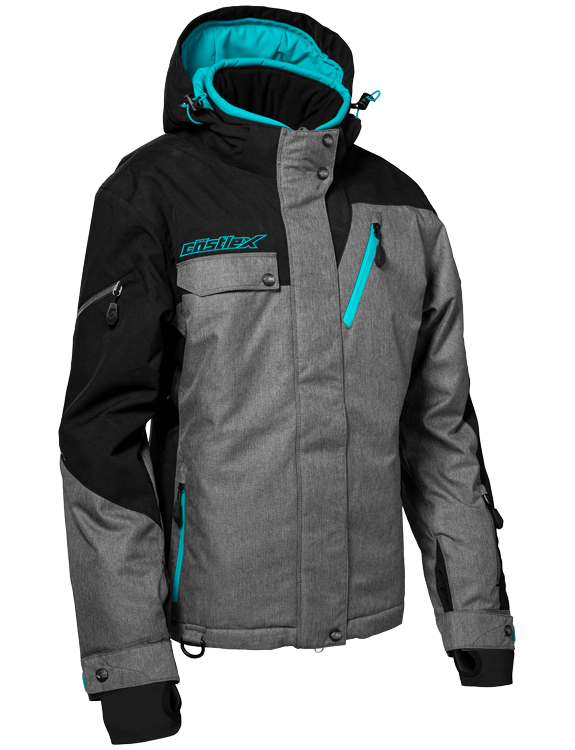 Castle X Women's Powder G3 Jacket - Heather/Black/Turquoise