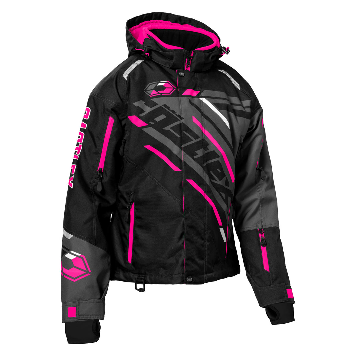 Castle X Women's React G1 Jacket - Black/Pink Glo/Charcoal