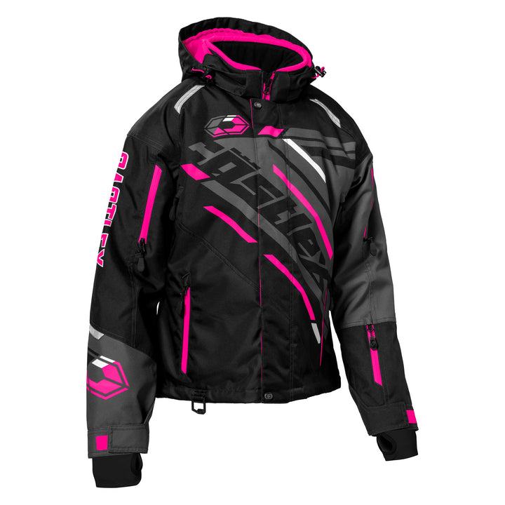Castle X Women's React G1 Jacket - Black/Pink Glo/Charcoal