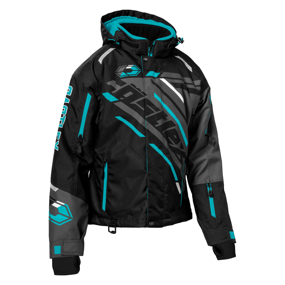 Castle X Women's React G1 Jacket - Black/Turquoise/Charcoal