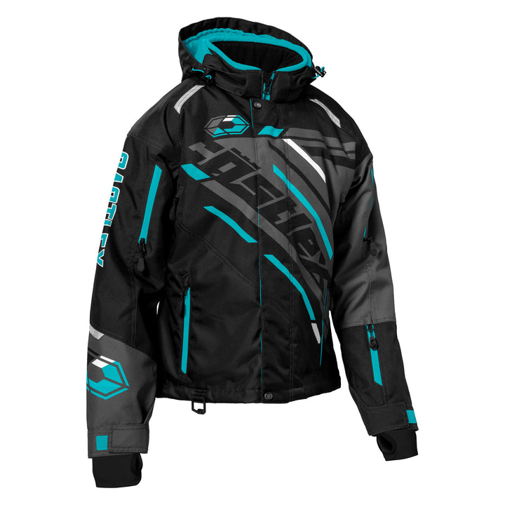 Castle X Women's React G1 Jacket - Black/Turquoise/Charcoal