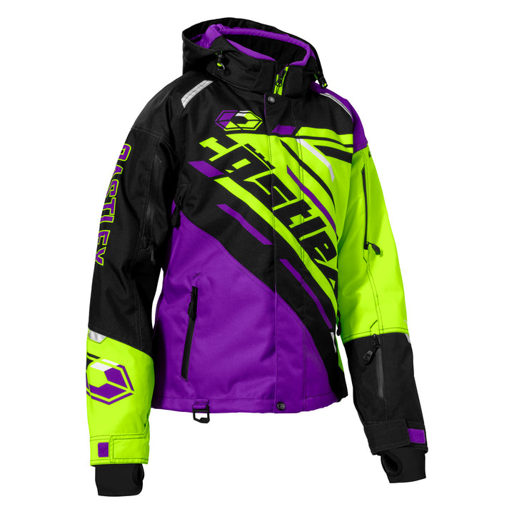Castle X Women's React G1 Jacket - Grape/Hi-Vis/Black