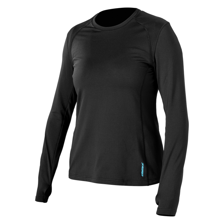 Castle X Women's Regulator Long Sleeve Crew Base Layer - Black