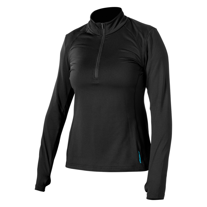 Castle X Women's Regulator Quarter-Zip Base Layer Top - Black