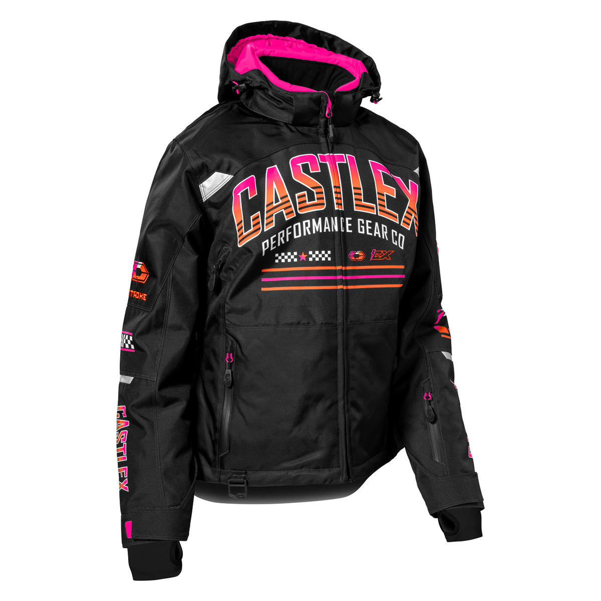 Castle X Women's Strike G7 Jacket - Black/Pink Glo/Orange