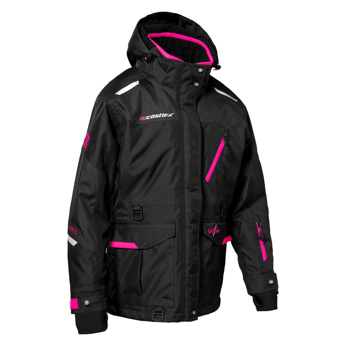 Castle X Women's West Shore Jacket - Black/Pink Glo