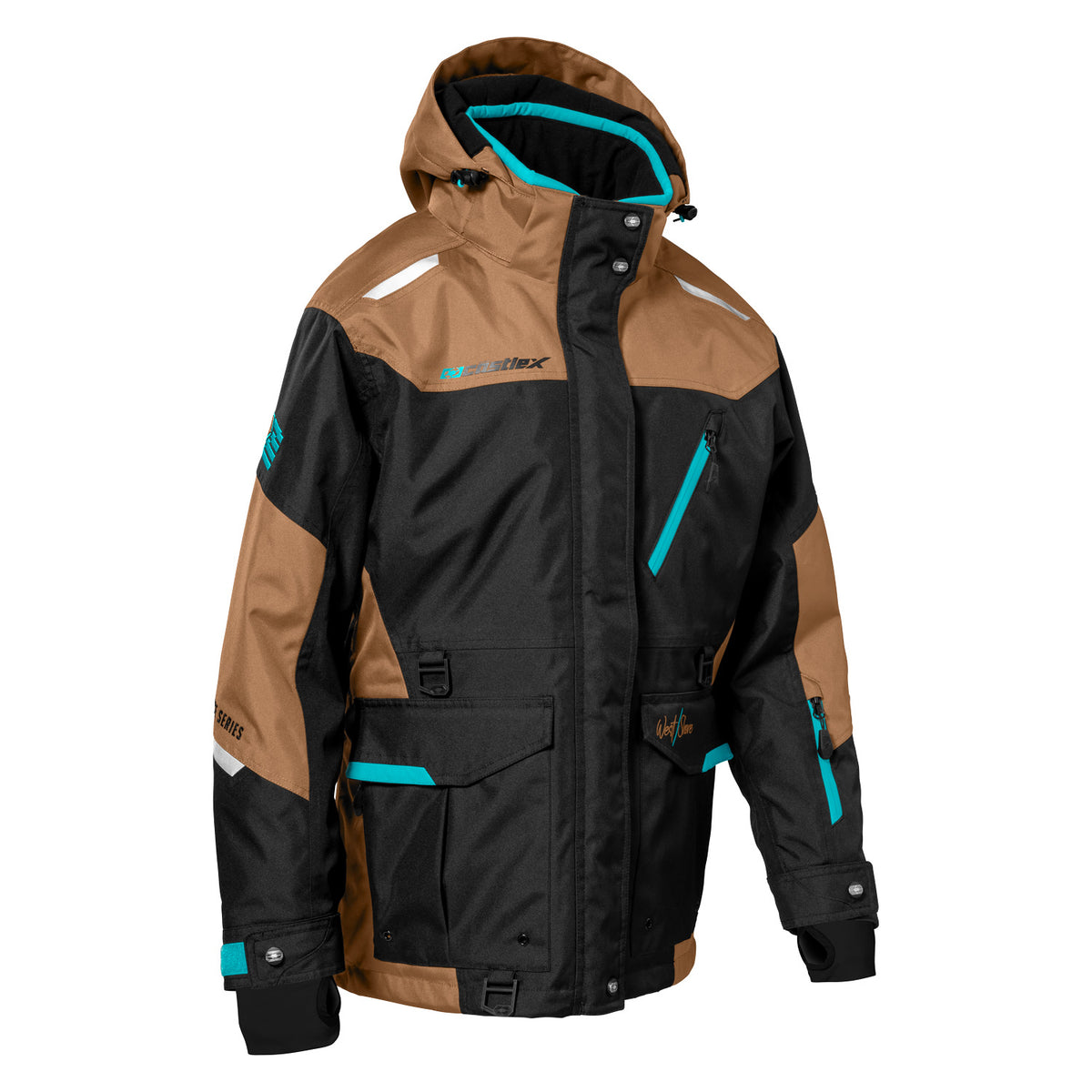 Castle X Women's West Shore Jacket - Wood/Turquoise/Black