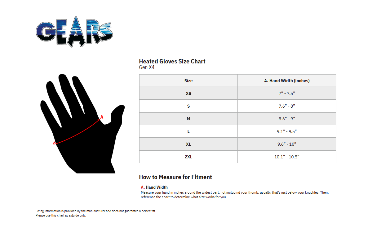 Gears Canada Gen X-4 Warm Tek Heated Gloves