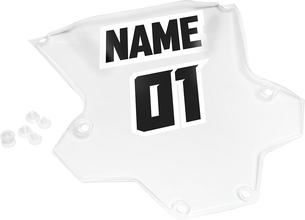 Thor Sentinel XP Roost Deflector Clear Number Plate